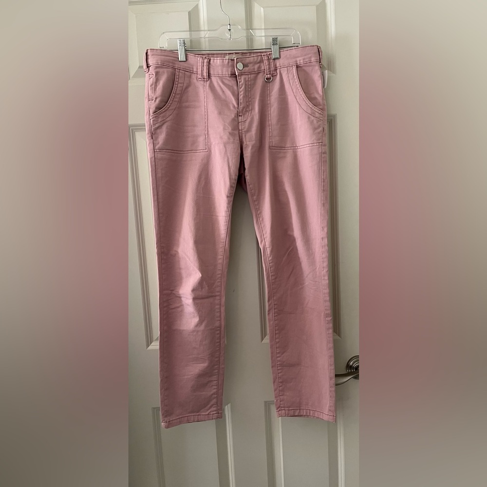 Women’s Anthropologie Pilcro Pants Pink Straight Leg Chino Blush size 29